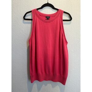 Torrid Crochet‎ Trim Sweater Tank Pink Size 2